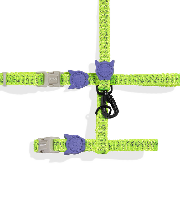 Zee.Cat Nox Lumen Harness & Leash Set