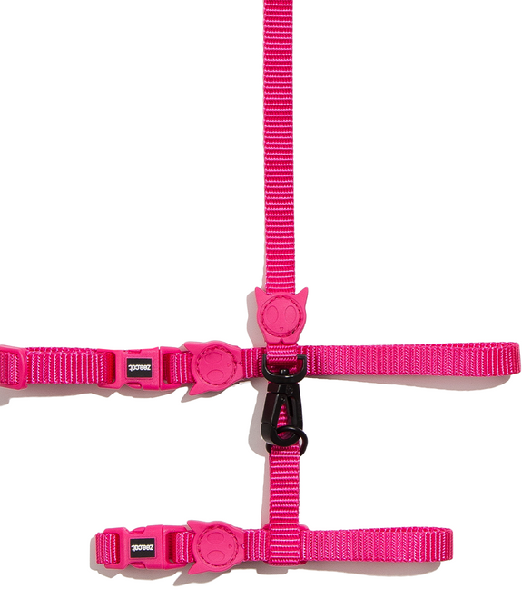 Zee.Cat Pink Led Harness & Leash Set