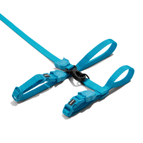 Zee.Cat Ultimate Blue Harness & Leash Set