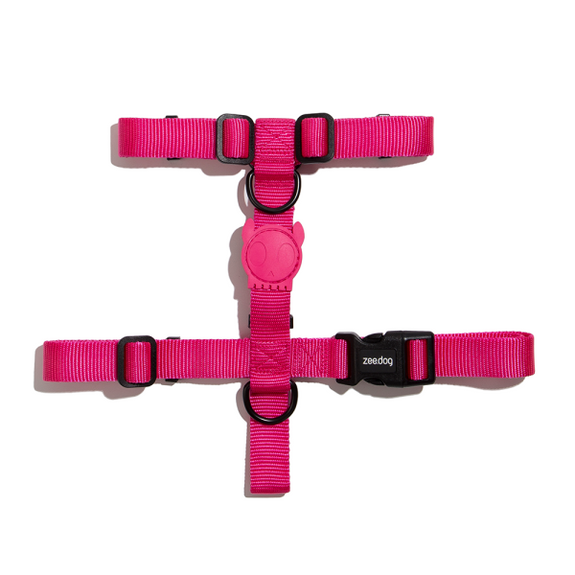 Zee.Dog Pink Led H-Harness Extra Small