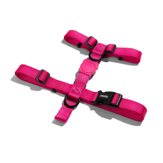 Zee.Dog Pink Led H-Harness Small