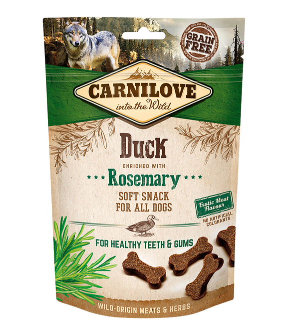 carnilove-duck-enriched-with-rosemary-soft-snack-for-dogs-200g -1