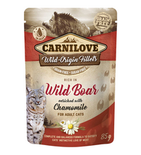 carnilove-wild-boar-enriched-with-chamomile-for-adult-cats-wet-food-pouches-24x85g -1