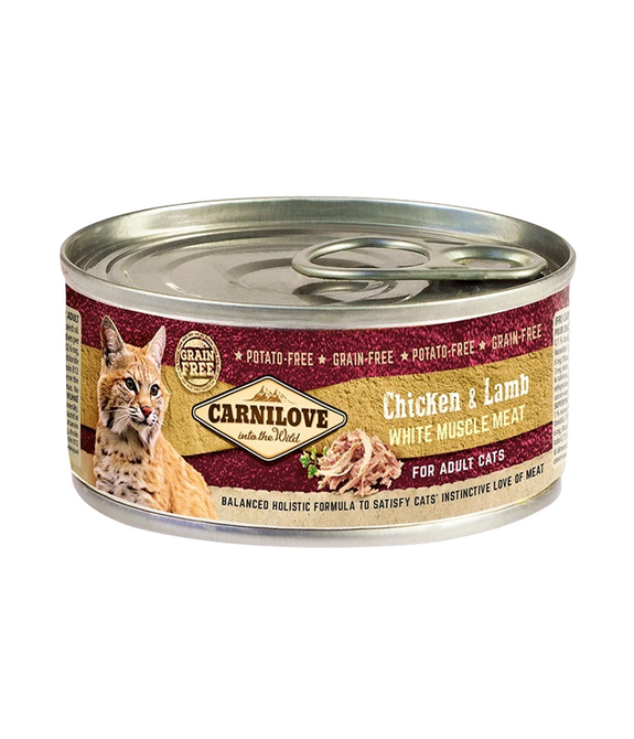 carnilove-chicken-lamb-for-adult-cats-wet-food-cans-12x100g -1