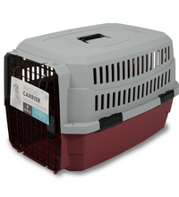 M-PETS Viaggio Carrier M (L68 x W47,6 x H42cm) Red/Grey