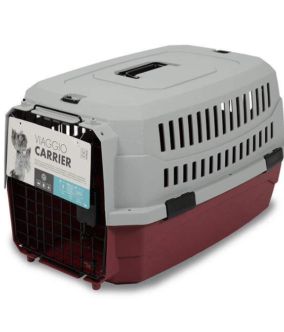 M-PETS Viaggio Carrier S (L58,4 x W38,7 x H33cm) Red/Grey