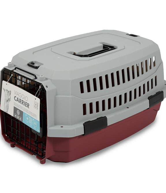 M-PETS Viaggio Carrier XS (L48,3 x W32 x H25,4cm) Red/Grey