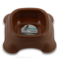 M-PETS Plastic Single Bowl Brown 775ml