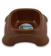 M-PETS Plastic Single Bowl Brown 2300ml