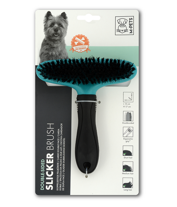 M-PETS Double Sided Slicker Brush