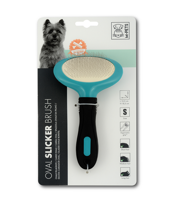 M-PETS Oval Slicker Brush S