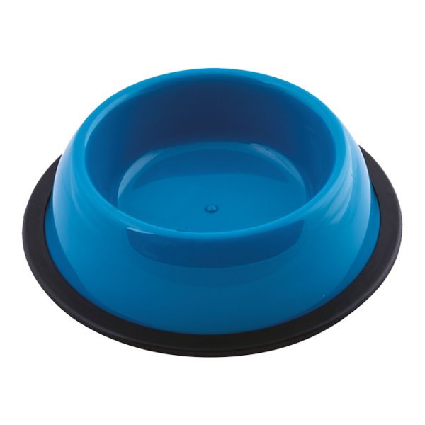 Georplast Silver Antislip Plastic Pet Bowl M