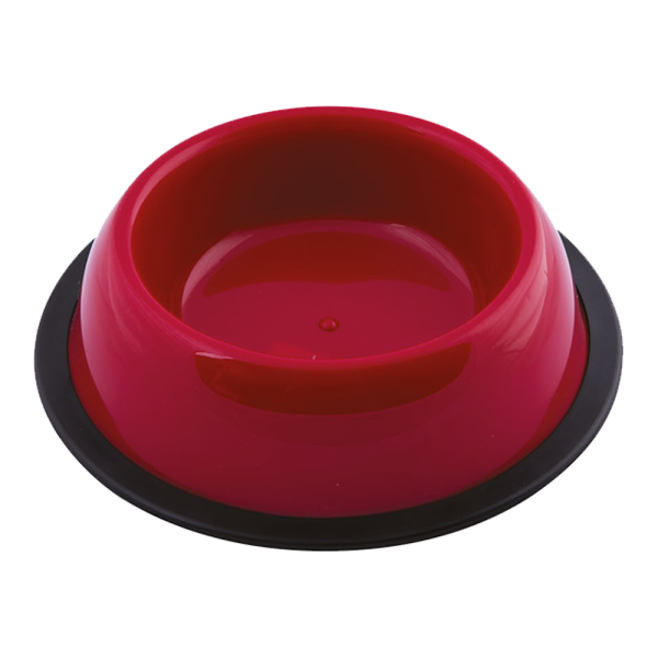 Georplast Silver Antislip Plastic Pet Bowl M
