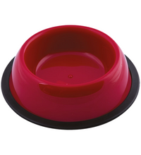 Georplast Silver Antislip Plastic Pet Bowl M