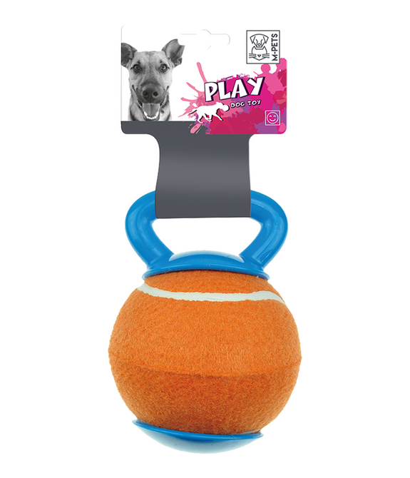 M-PETS Baggy Ball Orange & Blue Dog Toy