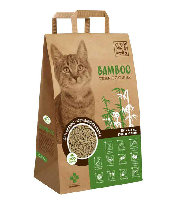 M-PETS Bamboo Organic & Biodegradable Cat Litter 10L