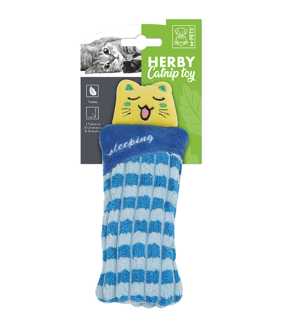 M-PETS Herby Sleeping Cat Catnip Toy Assorted Colors