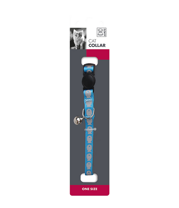 M-PETS Reflective Cat Collar Blue