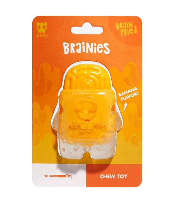 Zee.Dog Brain Fried Dog Toy